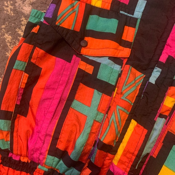 Vintage 90s Andy John Flag Puffer Vest Medium - Picture 5 of 10